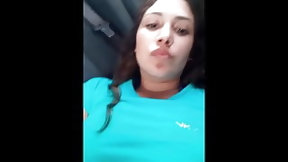 backseat video: beautiful hot young woman masturbating in the backseat of a car