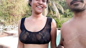 bengali video: Indian Wife Fucked by Ex Boyfriend at Luxury Resort - Outdoor Sex - Swimming Pool