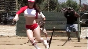 baseball video: Baseball girls have a wet orgy by the pool