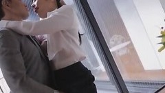 japanese cheating video: Japanese wife cheating husband with her horny boss