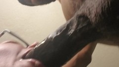 gagging video: mature bbw gagging on my cock and cumming deep in her pussy