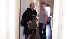 realtor video: GERMAN YOUNGSTER SEDUCE MILF REALTOR to FUCK IN LINGERIE