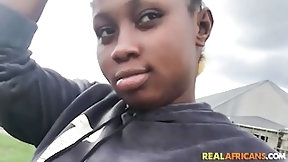 ebony amateur video: Thick Busty Nigerian College Student Meets Fboy After Class!