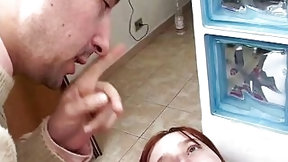 italian in homemade video: Dirty husband makes his slutty wife fuck a friend