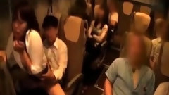 japanese in public video: Japanese Milf has Abused And Facialed inside the Public Bus