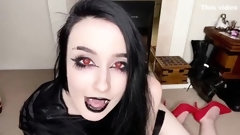 long nails video: long nails vampire girl