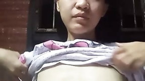 chinese amateur teen video: Chinese girl alone at home 70