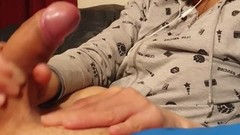 asian amateur video: Bored teen babysitter gives hot handjob.