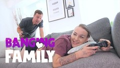 gamer girl video: Banging Family - Fucking my Inked Step-Sis Gamer