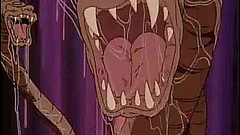 hentai monster video: Bondage anime gets whipped and fucked by monster