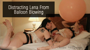 balloon video: Distracting Lena From Balloon Blowing