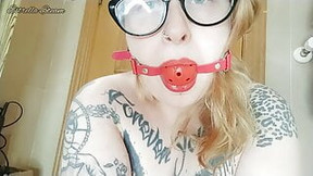 drooling video: Gag and a lot of saliva