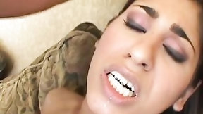 arab in 3some video: Hispanic Sahara Knite Climbs On A Huge Cock With Her Booty Then Drinks His Cum