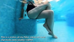 jacuzzi video: Jacuzzi water masturbation and public pool crossed legs orgasm