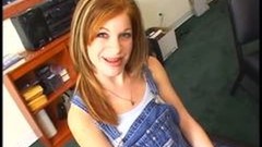 redhead video: Scarlet craves for an oversized donger
