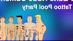 cartoon video: Not Quite Nude Cumshots 8B: Tattoos Cartoon Feature