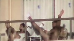 ibiza video: Sex on a balcony in ibiza