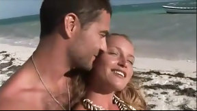 honeymoon video: Honeymoon wives cheat on the beach