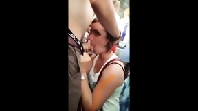 festival video: Giving DP Blowjob during a Festival