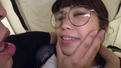 asian hard fuck video: Hot asian nerd girl gets massive facial