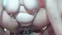 pierced nipples video: I am pierced MILF with pussy and nipple rings anal play