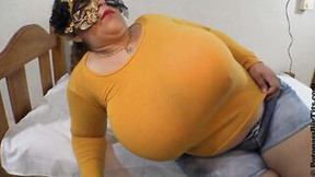 latina boobs video: Chela get some gigantic-booty hangers