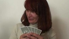 poker video: Strip poker leads to hard threesome