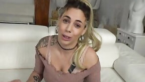 argentinian video: Breasty tattooed Argentinian comes to FAKings to smack HER 1ST EBONY WEENIE