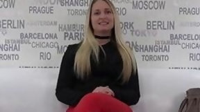 czech casting video: Amateur POV hardcore with young Czech blonde - euro casting