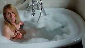 bathing video: A  Simple Soak in the Bath for Beenie B with a little tease along the way