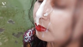 indian blowjob video: Cum on face 2022  Happy New Year All subscribers