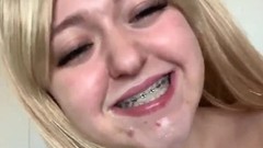braces video: Braces full of cum