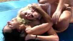 catfight video: catfight Wife and nanny sexfight then fuck husband wit