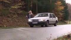 hitch hiker video: Young hitchhiker gets fucked in the wood