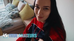 girlfriend video: Amateur gf anal fucks from behind in kneesocks - Trueamateur
