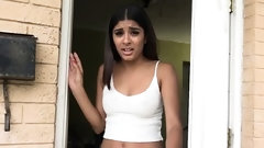 latina teen video: Landlord visits his latina teen tenant to collect the rent