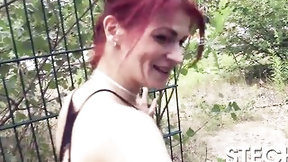 berlin video: JENNY Berger PICKED UP by stranger! Public BANG & Deepthroat! Berlin Fuck