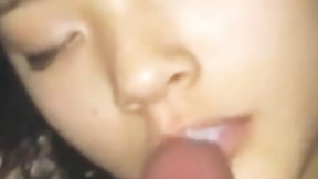 japanese amateur teen video: cum on lips