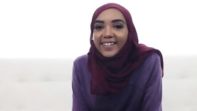 first time arab video: Casting Petite Hijab Teen roughly fucked