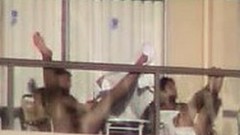 balcony video: Sex on a balcony in ibiza