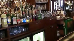 bar video: Pretty Czech slut Rihanna Samuel fucked in the bar for money