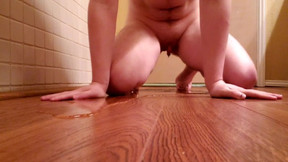 ftm video: Wetting on the floor just to make a mess