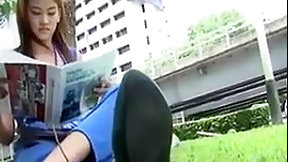 shaved japanese video: picking up Thai girl and fuck