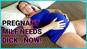 9 months pregnant video: Curvy Pregnant Big Tits MILF Gets Laid
