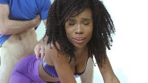 workout video: workout with ebony babe
