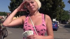 stripping video: Euro girlnextdoor strips for cash