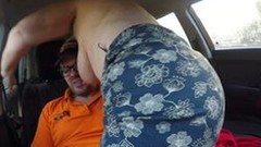 public sex video: Huge tits granny bangs driving instructor