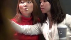 asian voyeur video: JAPAN VOYEUR TV - Japan babes spread their legs up for voyeur to see