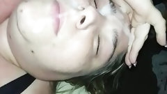 facial compilation video: Pov big beautiful woman Wife Giant Cum Facial Compilation From BBC (Anal Queen Sophia F)