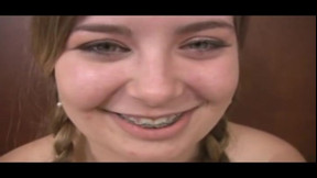braces video: Cute Chunky Teenage With Braces In POV Anal Scene